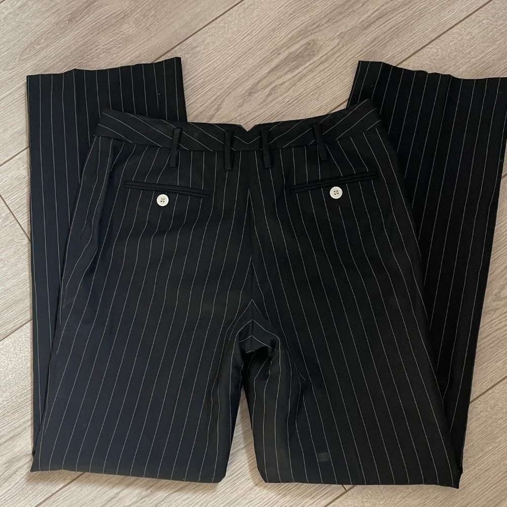 Brooks Brothers Vitale Barberis Canonico Italy Wool Dress Pants Women 2P Black - Picture 10 of 13